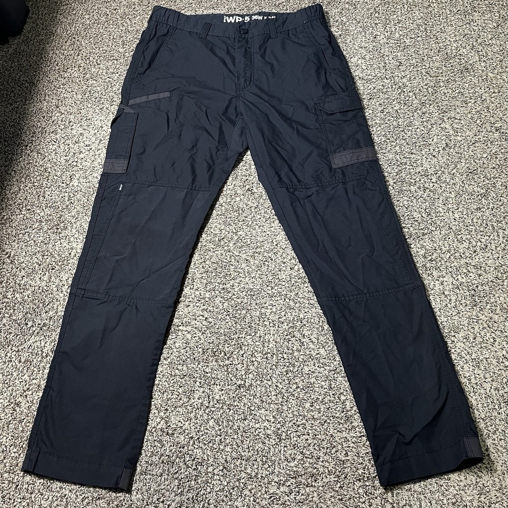 FXD WP-5 Lightweight Work Pants Black 36x34 Mens Cargo Trousers Dura500 Reinforc